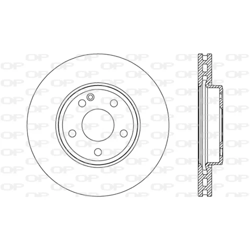 Brzdový kotúč OPEN PARTS BDR2701.20