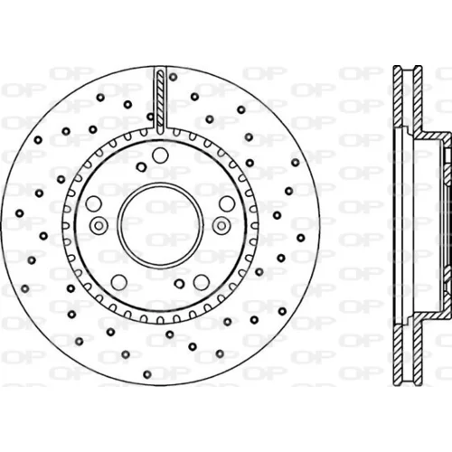 Brzdový kotúč OPEN PARTS BDRS2274.25