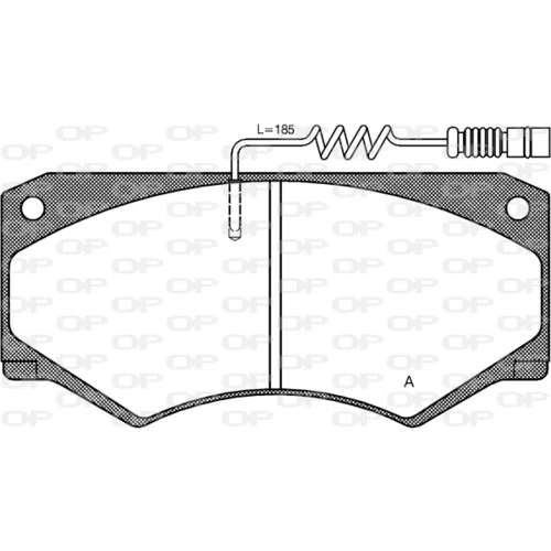 Sada brzdových platničiek kotúčovej brzdy OPEN PARTS BPA0047.14