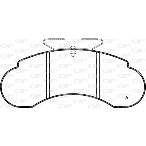 Sada brzdových platničiek kotúčovej brzdy OPEN PARTS BPA0142.20