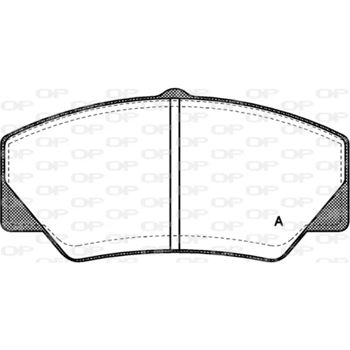 Sada brzdových platničiek kotúčovej brzdy OPEN PARTS BPA0206.00