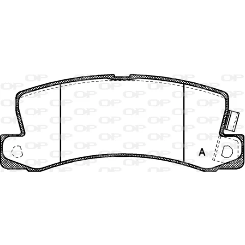 Sada brzdových platničiek kotúčovej brzdy OPEN PARTS BPA0214.22