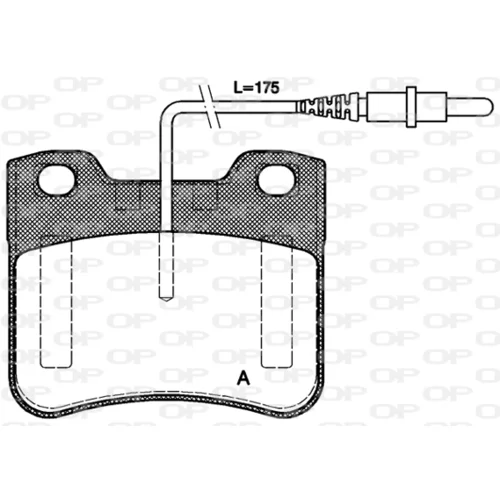 Sada brzdových platničiek kotúčovej brzdy OPEN PARTS BPA0247.24