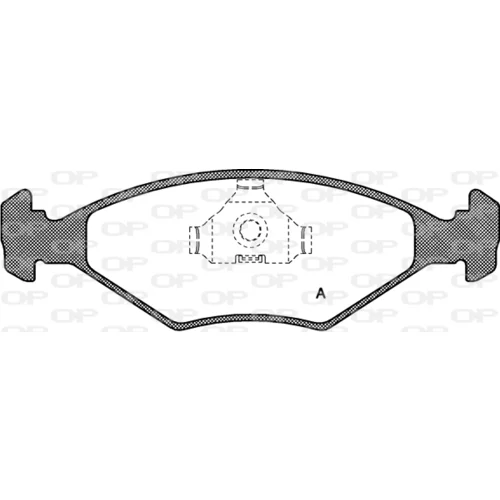 Sada brzdových platničiek kotúčovej brzdy OPEN PARTS BPA0281.00