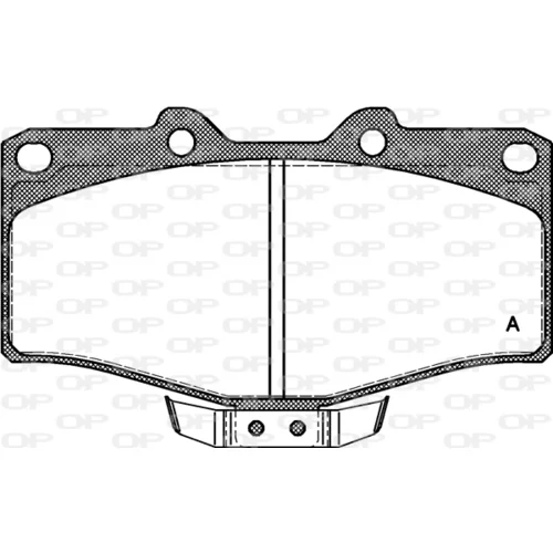 Sada brzdových platničiek kotúčovej brzdy OPEN PARTS BPA0315.14