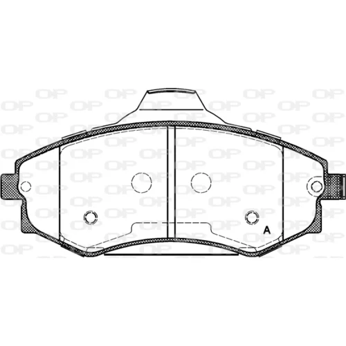 Sada brzdových platničiek kotúčovej brzdy OPEN PARTS BPA0318.03