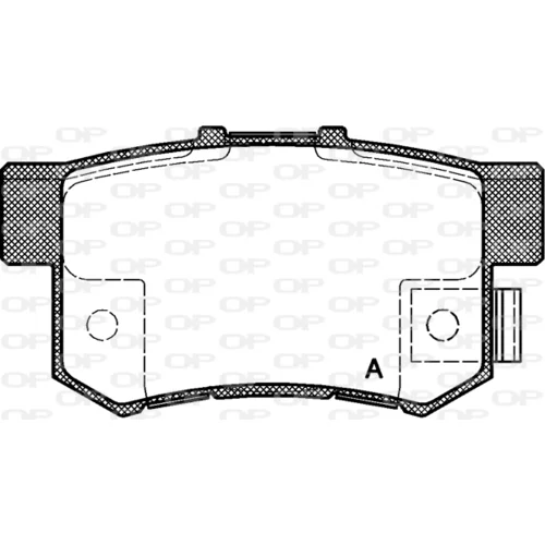 Sada brzdových platničiek kotúčovej brzdy OPEN PARTS BPA0325.12