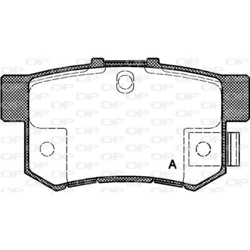 Sada brzdových platničiek kotúčovej brzdy OPEN PARTS BPA0325.22
