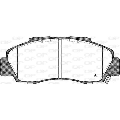 Sada brzdových platničiek kotúčovej brzdy OPEN PARTS BPA0351.32