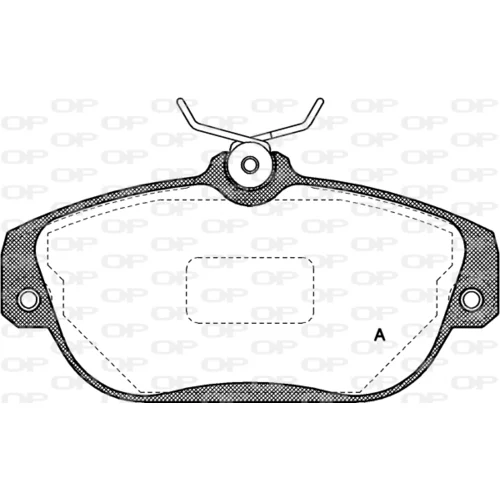 Sada brzdových platničiek kotúčovej brzdy OPEN PARTS BPA0368.10