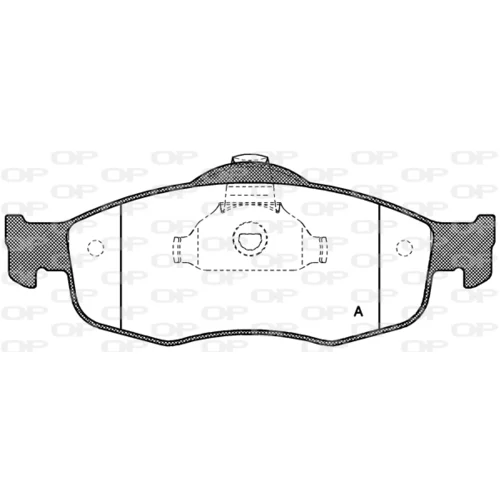Sada brzdových platničiek kotúčovej brzdy OPEN PARTS BPA0432.00