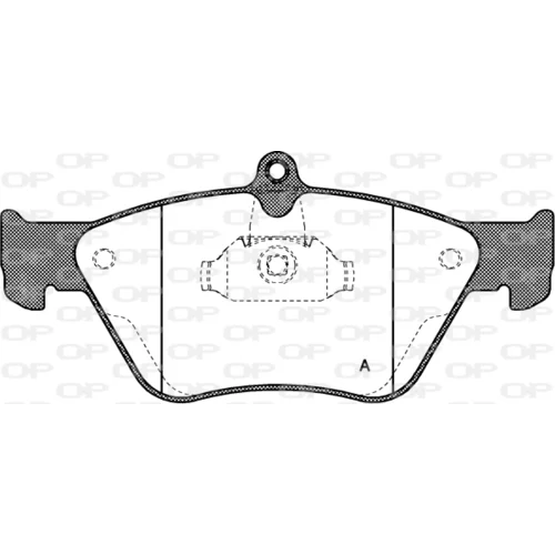 Sada brzdových platničiek kotúčovej brzdy OPEN PARTS BPA0468.00