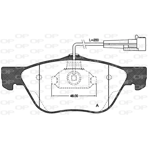 Sada brzdových platničiek kotúčovej brzdy OPEN PARTS BPA0589.02