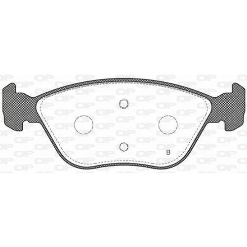 Sada brzdových platničiek kotúčovej brzdy BPA0589.20 (OPEN PARTS) - obr. 1