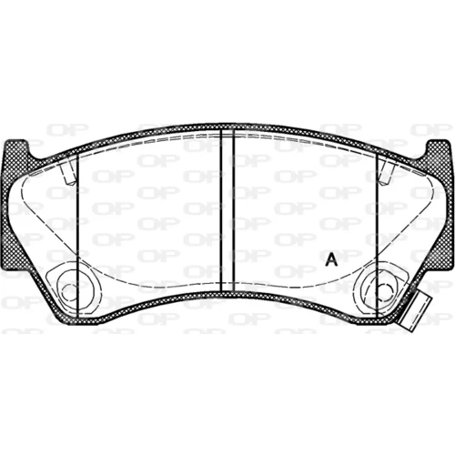 Sada brzdových platničiek kotúčovej brzdy OPEN PARTS BPA0592.12