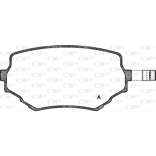 Sada brzdových platničiek kotúčovej brzdy OPEN PARTS BPA0594.02