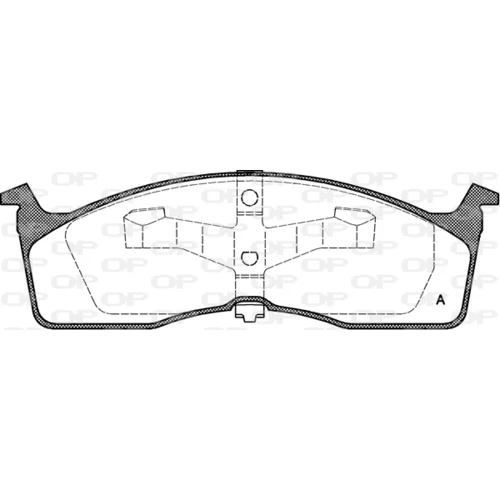 Sada brzdových platničiek kotúčovej brzdy OPEN PARTS BPA0610.00