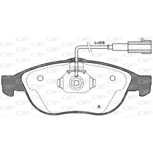 Sada brzdových platničiek kotúčovej brzdy OPEN PARTS BPA0660.22