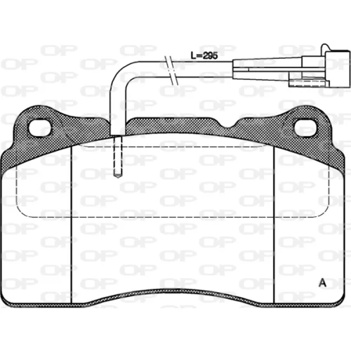 Sada brzdových platničiek kotúčovej brzdy OPEN PARTS BPA0666.02