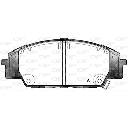 Sada brzdových platničiek kotúčovej brzdy OPEN PARTS BPA0735.02