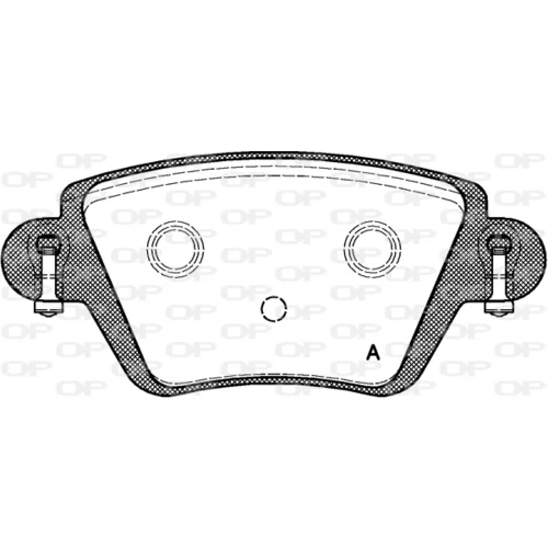 Sada brzdových platničiek kotúčovej brzdy OPEN PARTS BPA0777.10