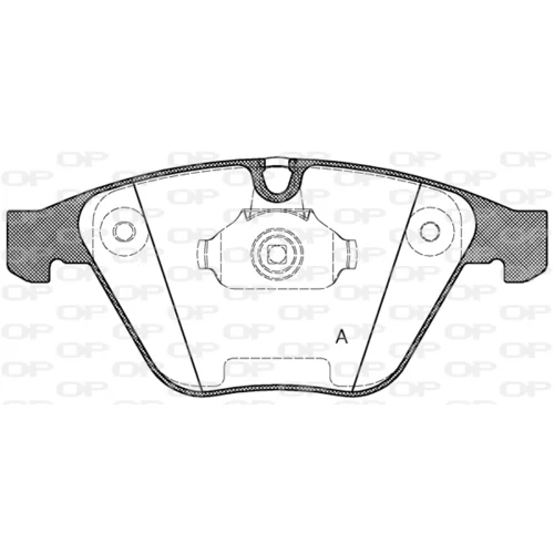 Sada brzdových platničiek kotúčovej brzdy OPEN PARTS BPA0857.30
