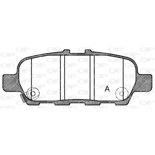 Sada brzdových platničiek kotúčovej brzdy OPEN PARTS BPA0876.31
