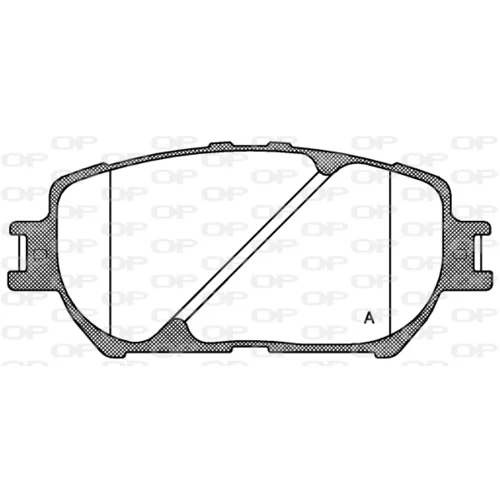 Sada brzdových platničiek kotúčovej brzdy OPEN PARTS BPA0884.00