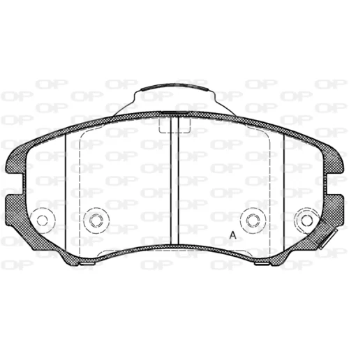 Sada brzdových platničiek kotúčovej brzdy OPEN PARTS BPA0953.02