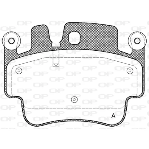 Sada brzdových platničiek kotúčovej brzdy BPA0982.00 (OPEN PARTS)