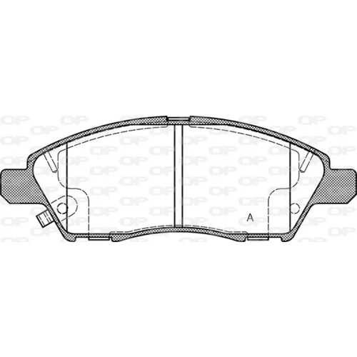 Sada brzdových platničiek kotúčovej brzdy OPEN PARTS BPA1210.12