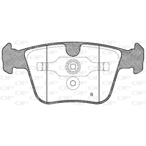 Sada brzdových platničiek kotúčovej brzdy BPA1216.00 (OPEN PARTS) - obr. 1