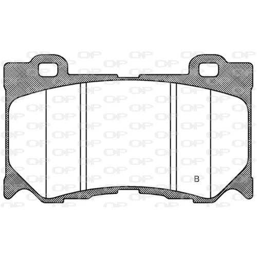Sada brzdových platničiek kotúčovej brzdy BPA1372.01 (OPEN PARTS) - obr. 1