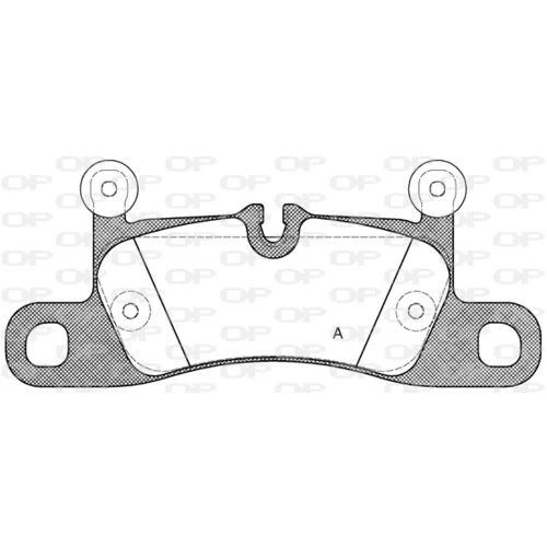 Sada brzdových platničiek kotúčovej brzdy OPEN PARTS BPA1379.10
