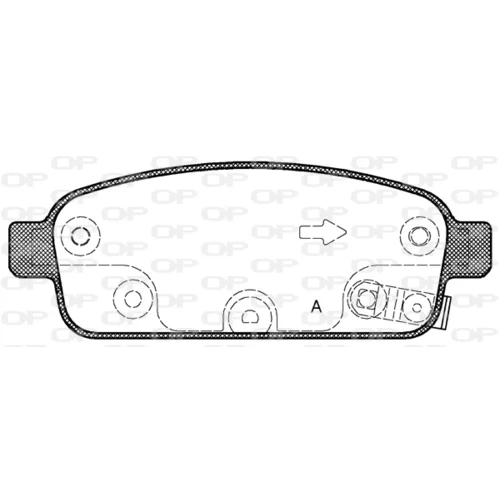 Sada brzdových platničiek kotúčovej brzdy OPEN PARTS BPA1432.02