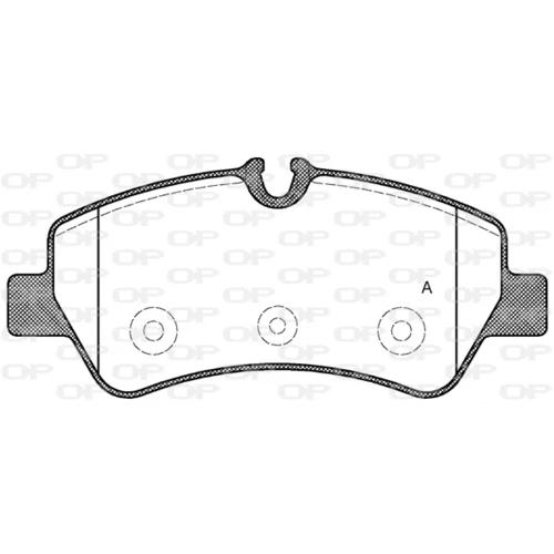 Sada brzdových platničiek kotúčovej brzdy OPEN PARTS BPA1521.00