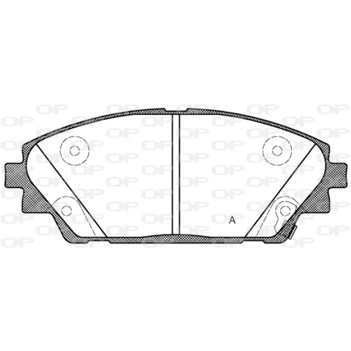 Sada brzdových platničiek kotúčovej brzdy OPEN PARTS BPA1569.02