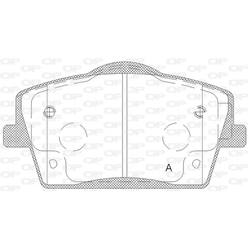 Sada brzdových platničiek kotúčovej brzdy OPEN PARTS BPA1823.00
