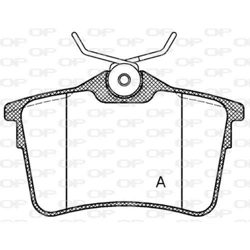 Sada brzdových platničiek kotúčovej brzdy OPEN PARTS BPE1382.00
