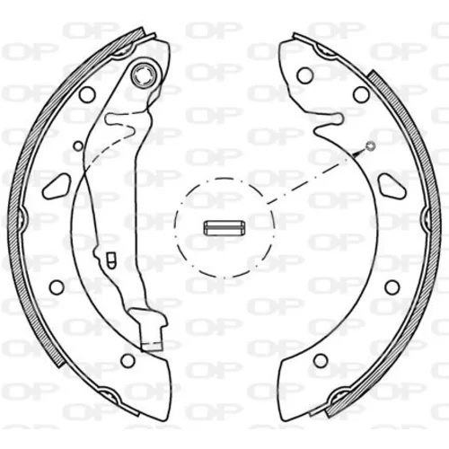 Sada brzdových čeľustí OPEN PARTS BSA2052.00