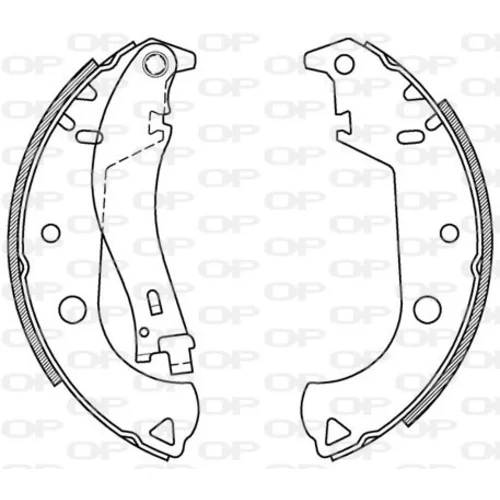 Sada brzdových čeľustí OPEN PARTS BSA2059.00