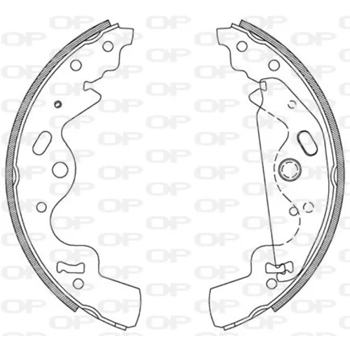 Sada brzdových čeľustí OPEN PARTS BSA2096.00