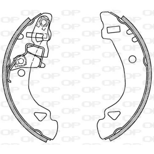 Sada brzdových čeľustí OPEN PARTS BSA2132.00