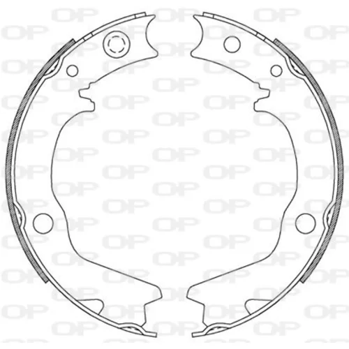 Sada brzdových čeľustí OPEN PARTS BSA2185.00