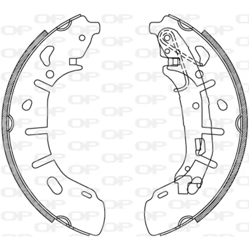 Sada brzdových čeľustí OPEN PARTS BSA2240.00