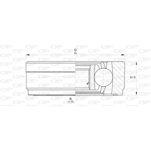 Sada kĺbov hnacieho hriadeľa OPEN PARTS CVJ5814.20