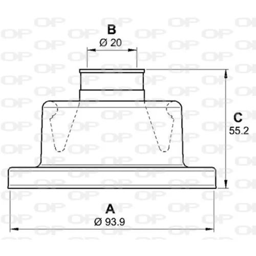 Manžeta hnacieho hriadeľa - opravná sada SJK7002.00 (OPEN PARTS) - obr. 1