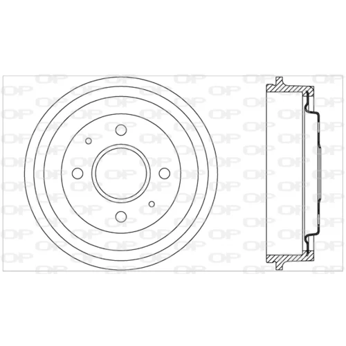 Brzdový bubon BAD9033.20 (OPEN PARTS)