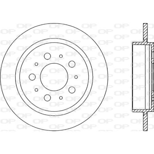 Brzdový kotúč OPEN PARTS BDA1612.10