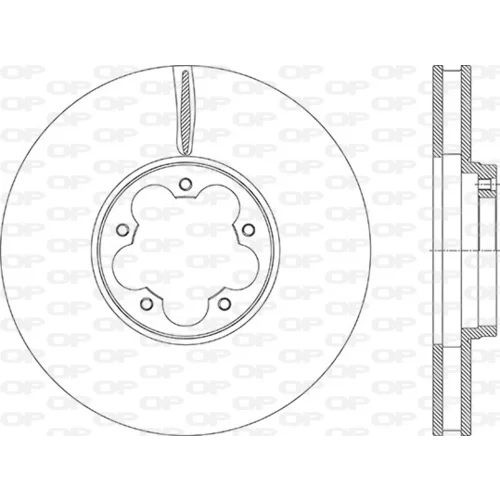 Brzdový kotúč OPEN PARTS BDA2970.20